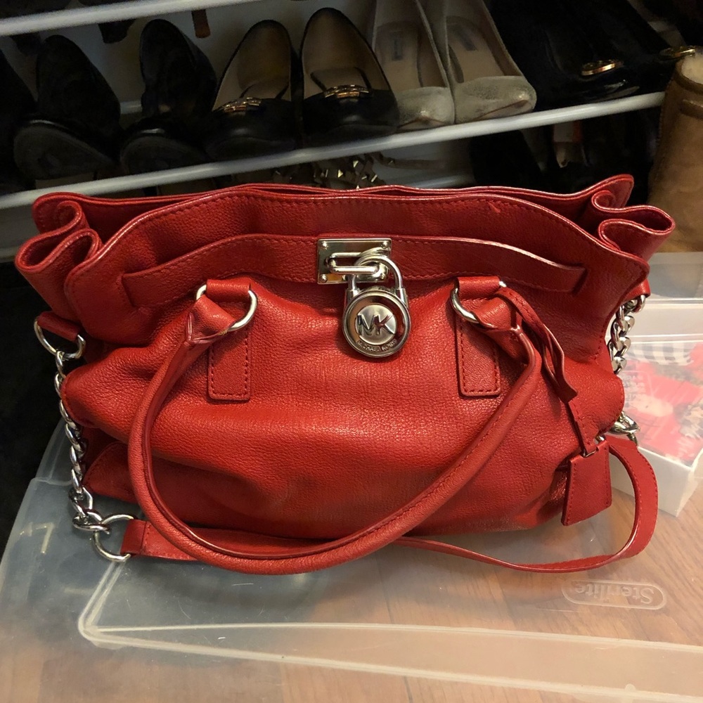 Red Michael Kors Purse